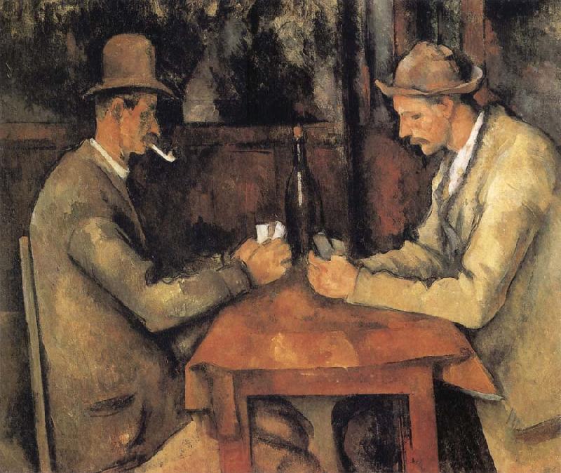 Paul Cezanne The Card-Players Norge oil painting art